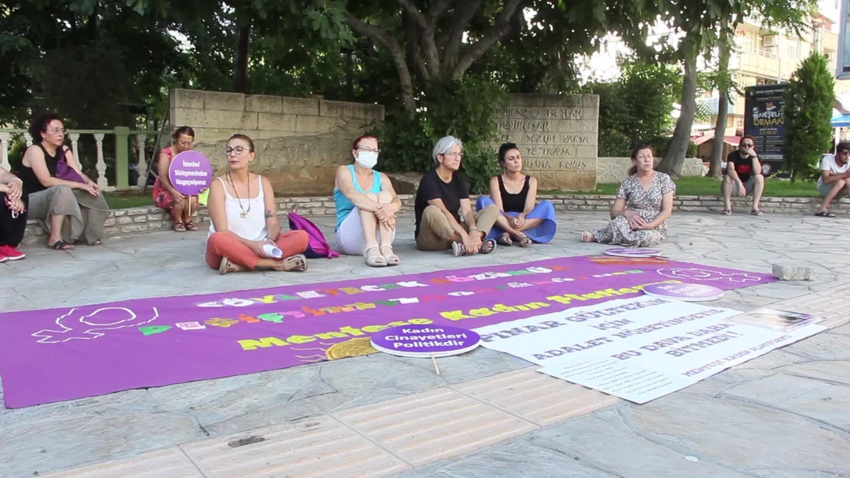 Muğla\'da Pınar Gültekin İçin Başlatılan Adalet Nöbeti Sürüyor
