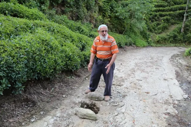 Rize'deki köyde koca deliği görenler birbirine telefondan haber verdi! Sırrının ne olduğu merak ediliyor