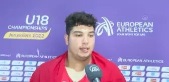 Son Dakika | 18 Yaş Altı Avrupa Atletizm Şampiyonası - Erkekler gülle atmada altın madalya kazanan Milli Sporcu Ali Peker