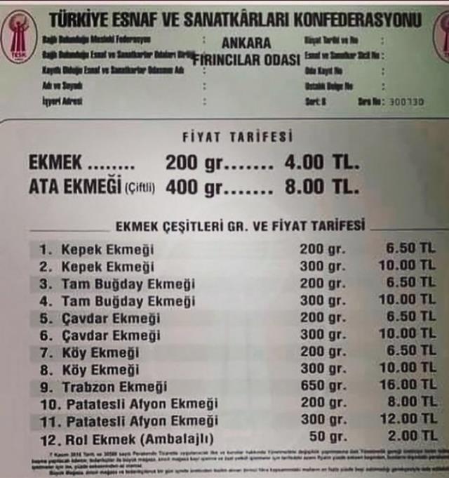 Ankara'da ekmeğe zam geldi! Bundan sonra 4 TL'ye satılacak