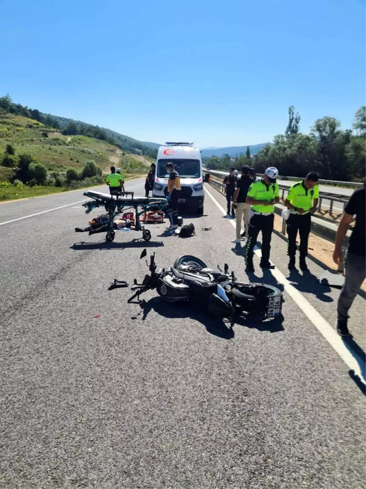 Bilecik\'te tıra arkadan çarpan motosikletin sürücüsü hayatını kaybetti