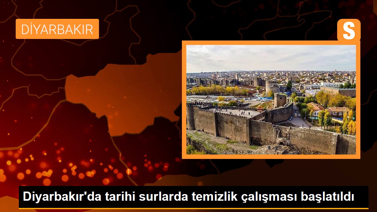 Diyarbakır\'da tarihi surlarda temizlik çalışması başlatıldı