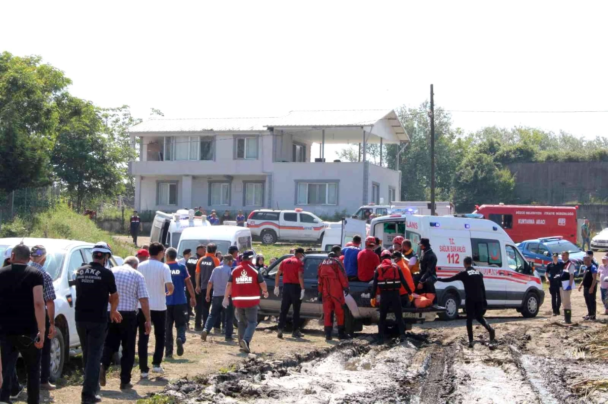 Kayıp operatörünün cesedi Düzce Devlet Hastanesi\'ne kaldırıldı