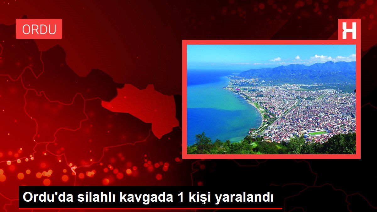 Ordu'da silahlı kavgada 1 kişi yaralandı