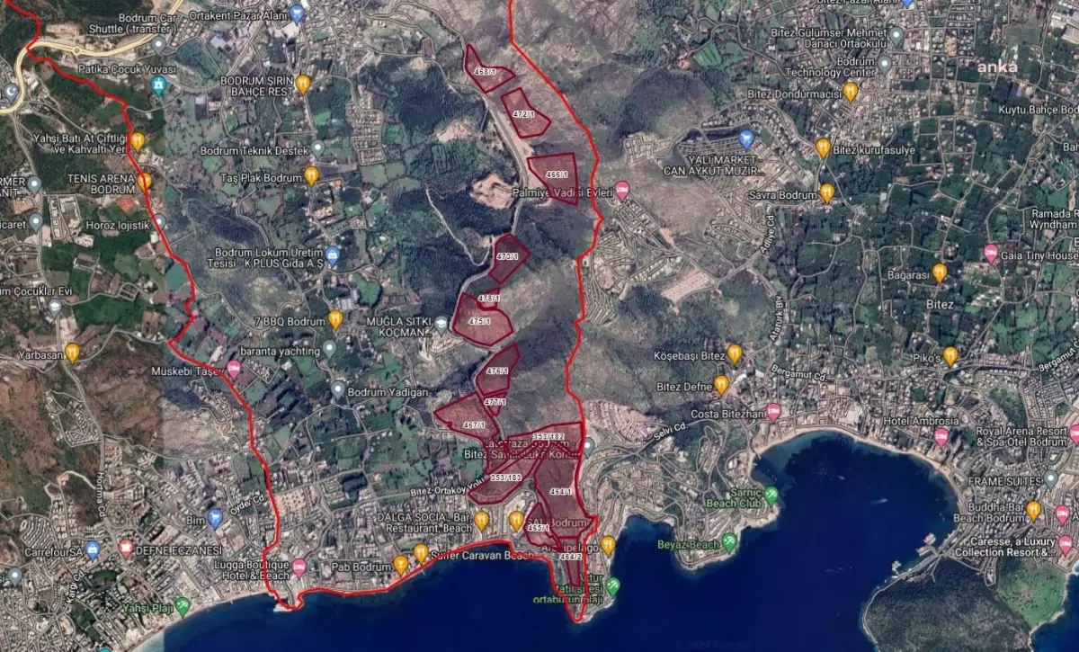 Bodrum Ortakent\'te Yarım Milyon Metrekarelik Özelleştirme