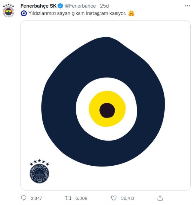 Fenerbahçe'den Instagram hesabında yaşanan sorunla ilgili espri paylaşım! Taraftara 'İşte bu' dedirtti Fenerbahçe'den Instagram hesabında yaşanan sorunla ilgili espri paylaşım! Taraftara 'İşte bu' dedirtti