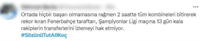 Galatasaray'ın transferleri sonrası Fenerbahçe taraftarı ayaklandı! Ali Koç'u açık açık uyardılar