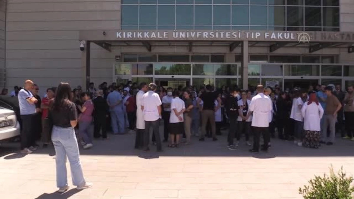 Son dakika haberi | KIRIKKALE - Sağlık çalışanlarından Dr. Ekrem Karakaya\'nın öldürülmesine tepki