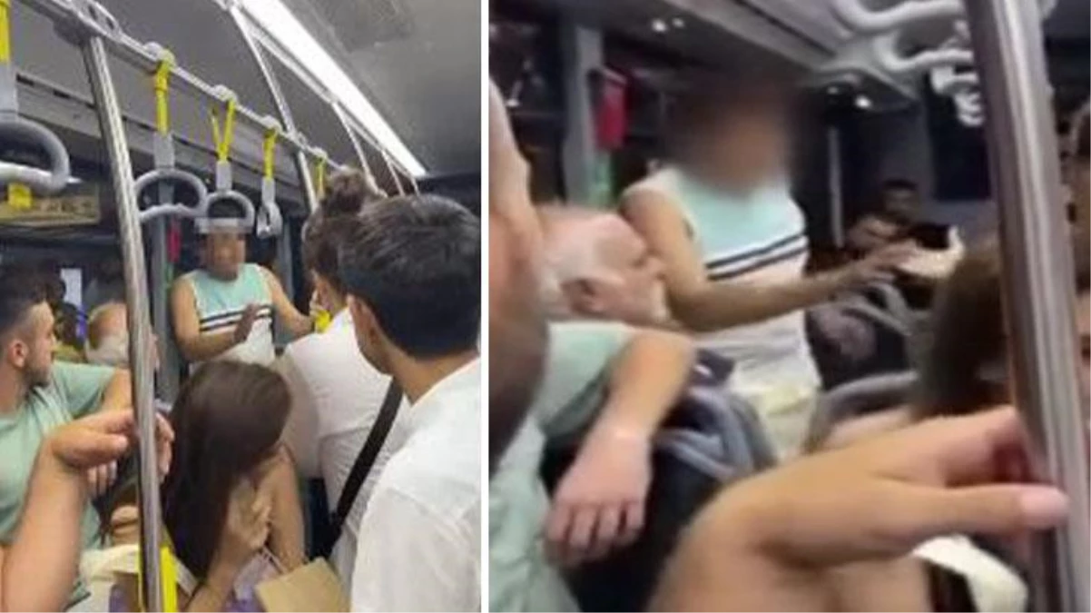 Metrobüste kadının fotoğrafını çeken şüpheliyi vatandaşlar fark etti: Tamam sileceğim