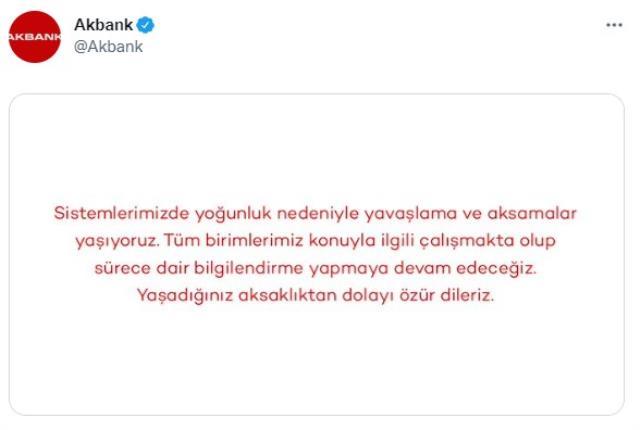 Akbank mobil uygulamasında arıza! İşlem yapamayan müşteriler isyan etti, bankadan açıklama geldi