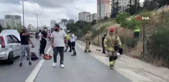 Son dakika haber | Ataşehir TEM Otoyolu'nda bozulan aracı ittikleri esnada araç çarptı: 3 yaralı