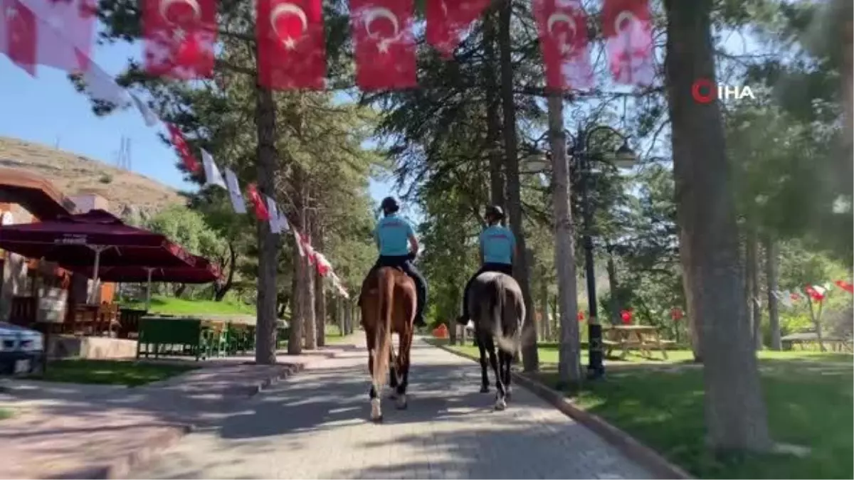 Atlı jandarma timlerinden piknik alanlarında denetim