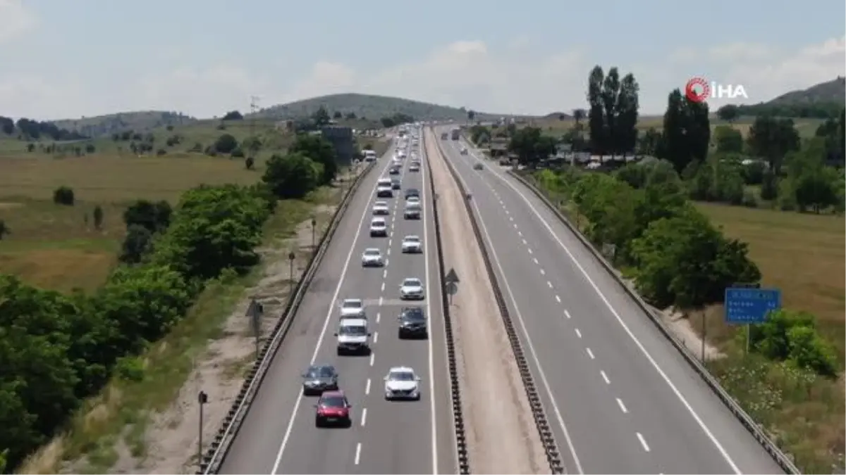 Karadeniz bağlantı noktasında tek yönlü bayram yoğunluğu yaşanıyor