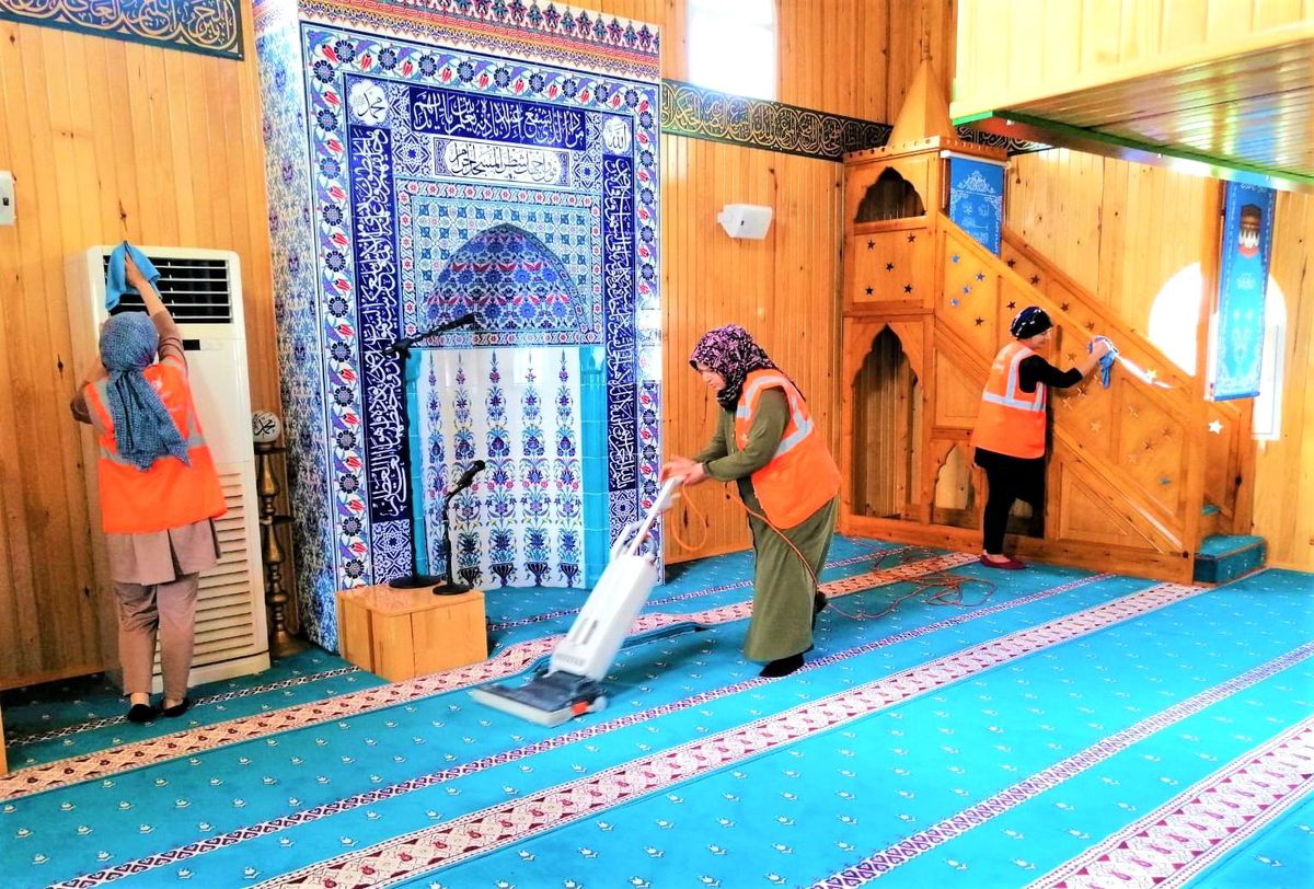Ordu'da camiler Kurban Bayramı'na hazırlandı
