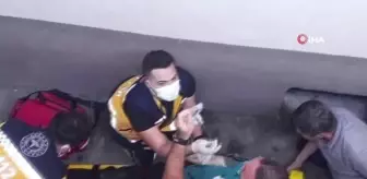 Oturduğu paslı demirden düşen şahıs yaralandı