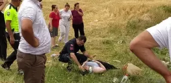 Şarampole devrilen otomobildeki 4 kişi yaralandı