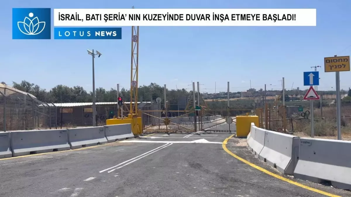 Video: İsrail Batı Şeria\'nın Kuzeyinde Duvar İnşa Etmeye Başladı