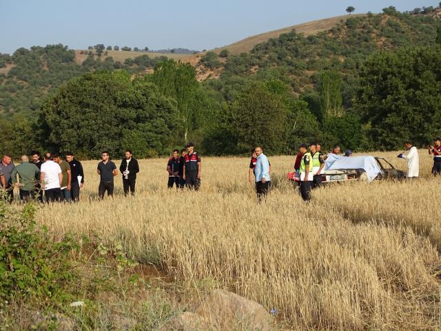 Hisarcık'ta feci kaza: Şoför yanan araçta can verdi