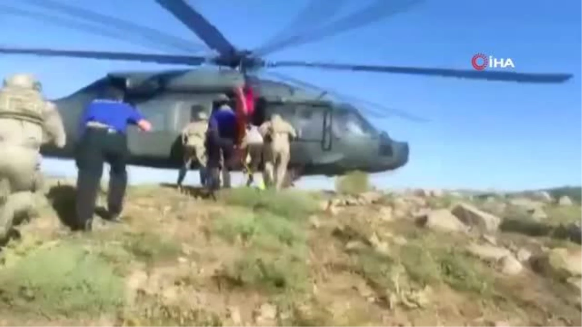 Tunceli\'de rahatsızlanan vatandaş, helikopterle Elazığ\'a sevk edildi