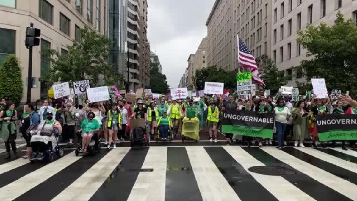 WASHINGTON - Beyaz Saray önünde "kürtajı yasallaştırın" protestosu