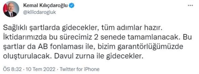 Kılıçdaroğlu, Bakan Soylu'nun 'Türkiye'de 700 bin Suriyeli dünyaya geldi' sözlerine Zafer Partisi'ne gönderme yaparak yanıt verdi Kılıçdaroğlu, Bakan Soylu'nun 'Türkiye'de 700 bin Suriyeli dünyaya geldi' sözlerine Zafer Partisi'ne gönderme yaparak yanıt verdi
