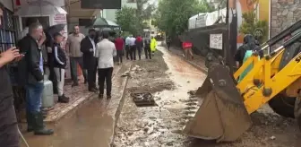 Yağışta Sarıyer'deki bir camiyi su bastı