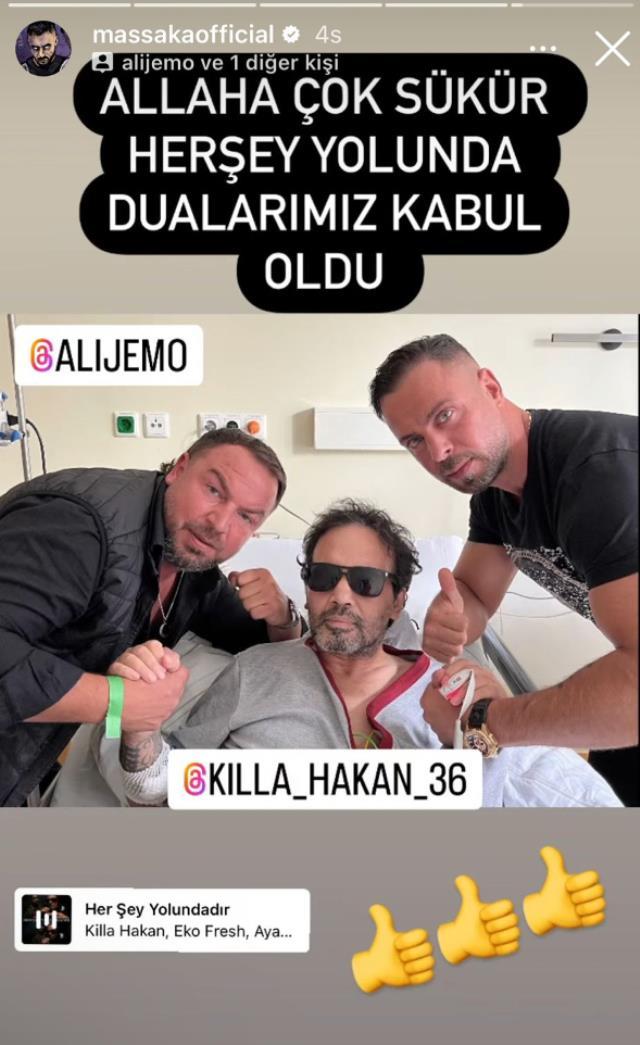 2 aydır yoğun bakımda olan Killa Hakan'dan haber var