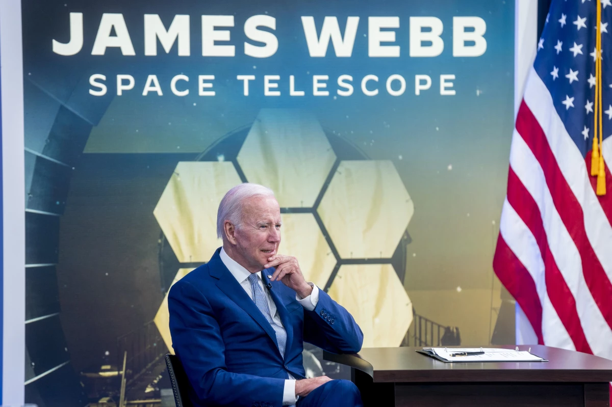 Biden, James Webb teleskobunun çektiği ilk tam renkli fotoğrafı kamuoyuyla paylaştı