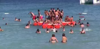 Didim'de bayramın son gününde de plajlarda yoğunluk devam etti