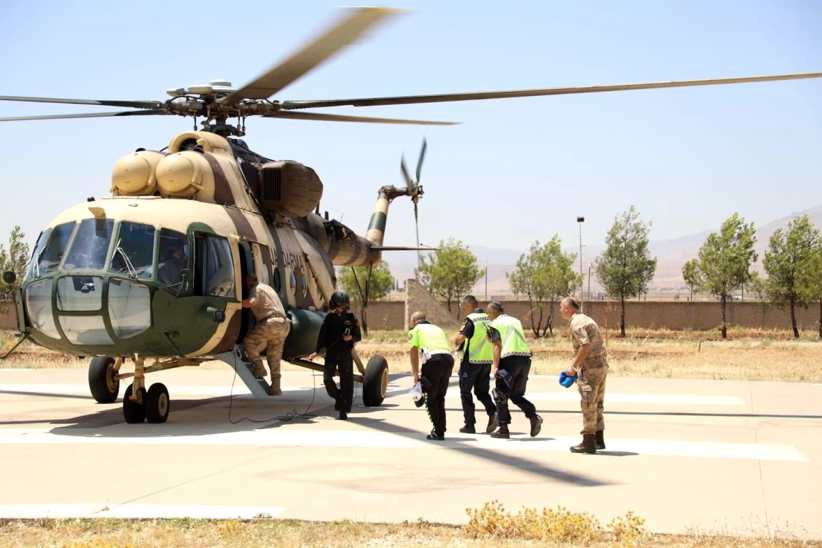 Mardin\'de helikopterle trafik denetimi yapıldı