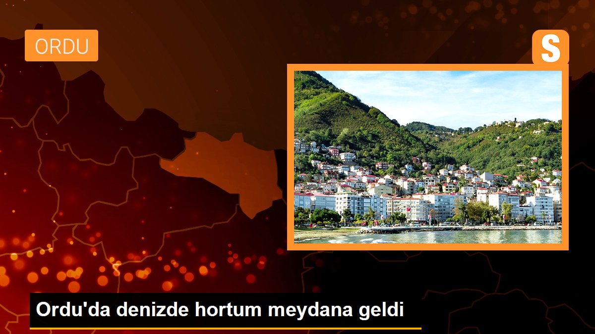 Ordu\'da denizde hortum meydana geldi