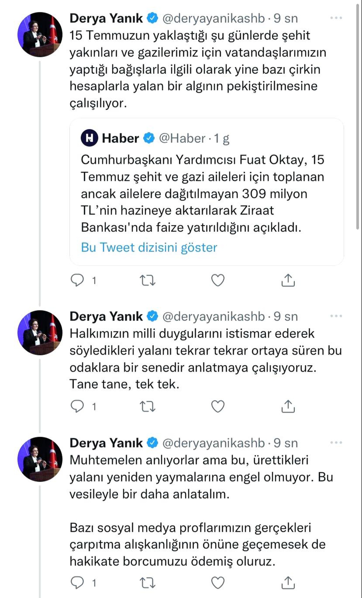 Bakan Yanık\'tan algı haberlerine tepki