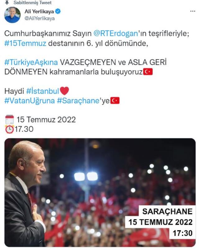 İstanbul Valisi Ali Yerlikaya İmamoğlu'nun mitinginden görüntüler paylaştı! Hatayı fark edince paylaşımı sildi İstanbul Valisi Ali Yerlikaya İmamoğlu'nun mitinginden görüntüler paylaştı! Hatayı fark edince paylaşımı sildi