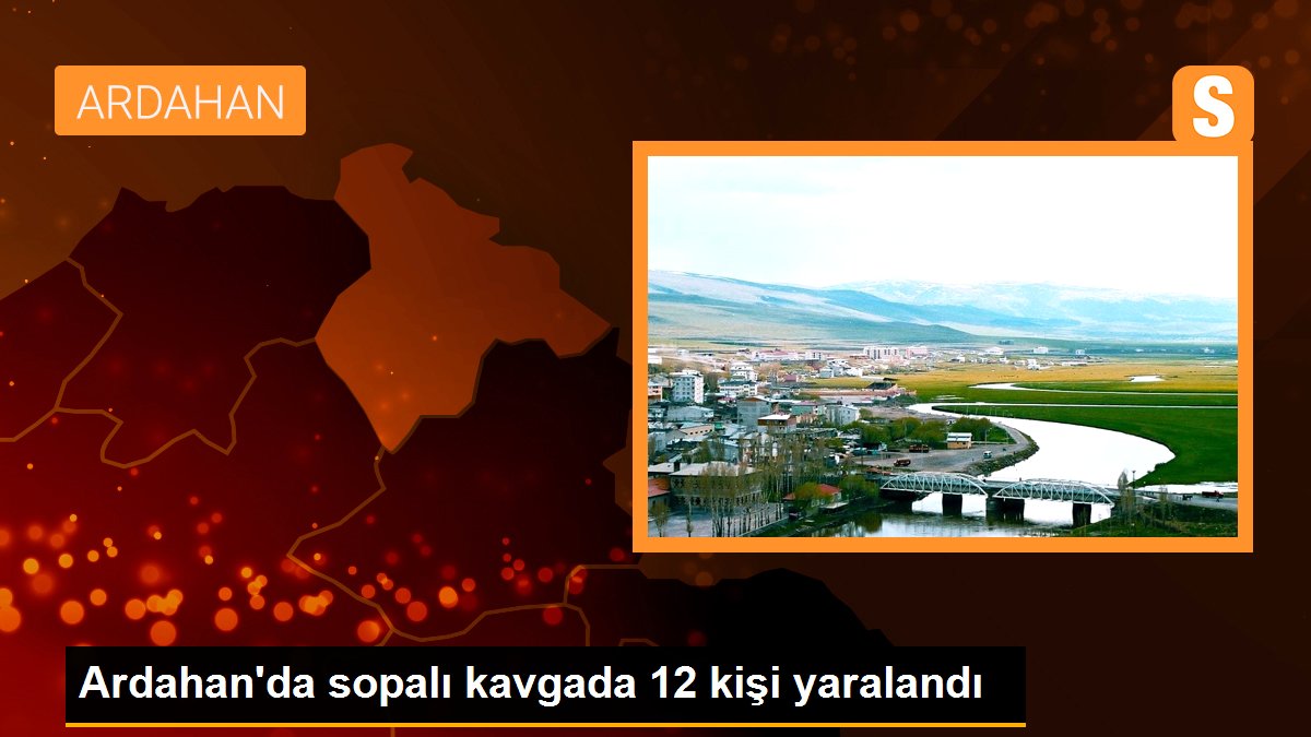Ardahan\'da sopalı kavgada 12 kişi yaralandı