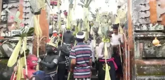 Bali adasında geleneksel Ngerebeg ritüeli