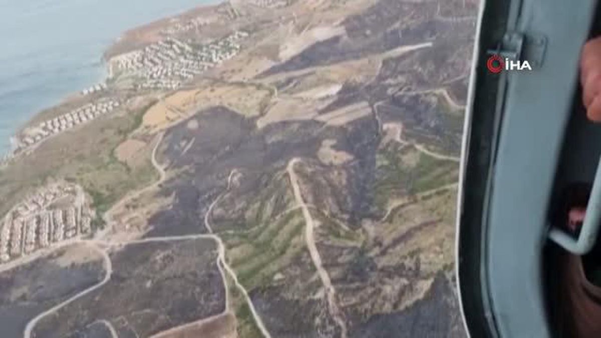 Çeşme yangınları kısmi kontrol altında