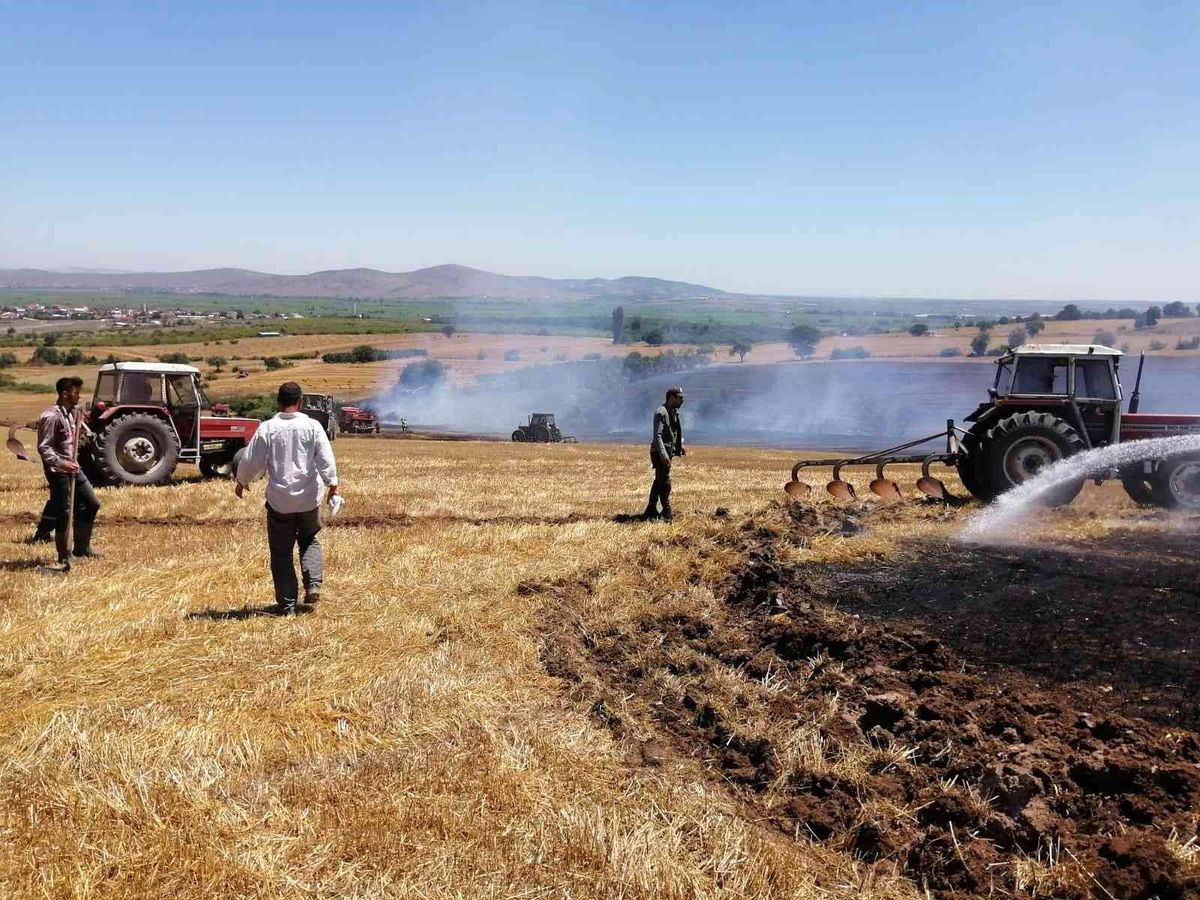 Son dakika haber! Gönen\'de arazi yangını