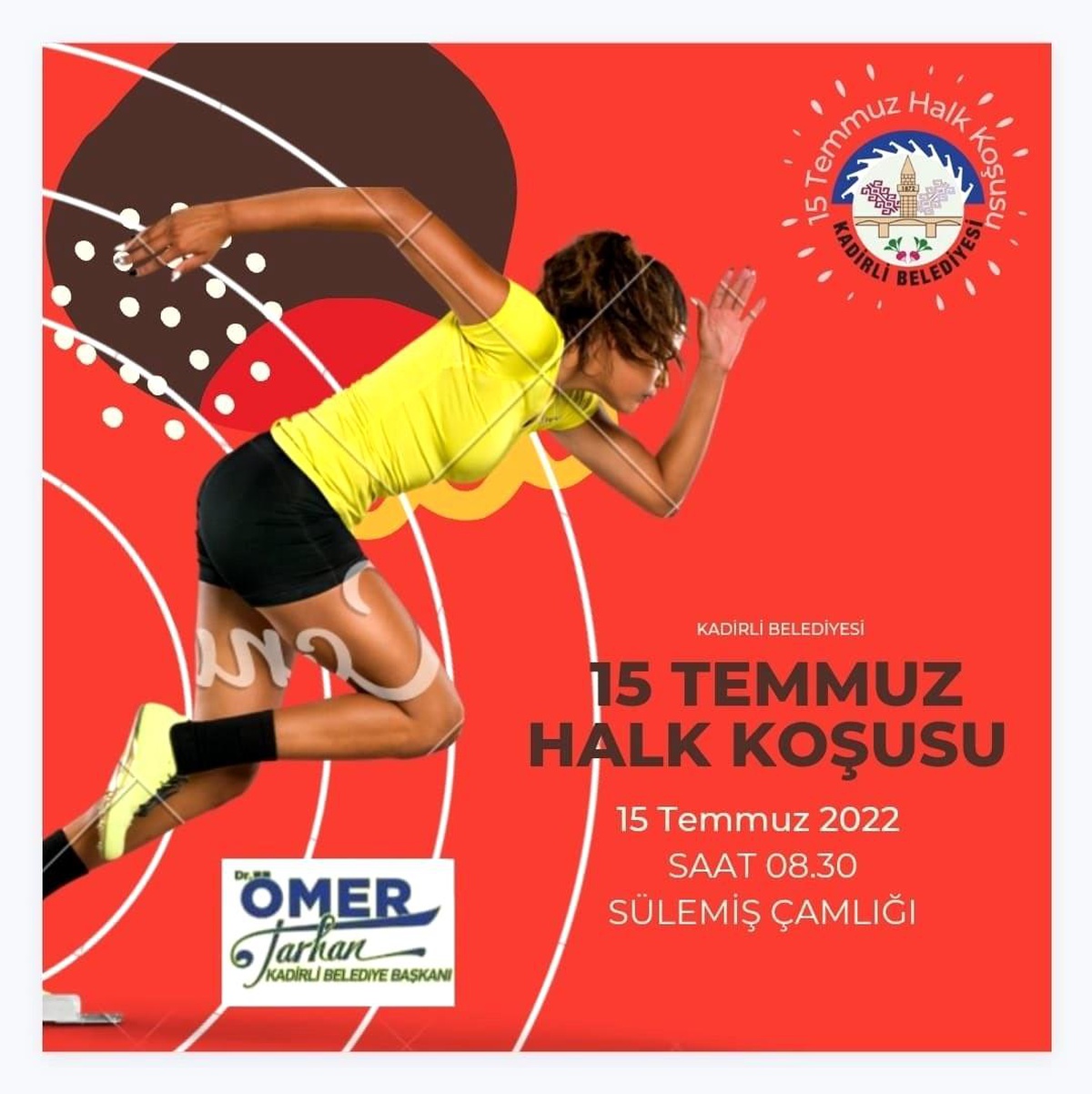 Kadirli Belediyesi\'nden \'15 Temmuz Halk Koşusu\'na davet