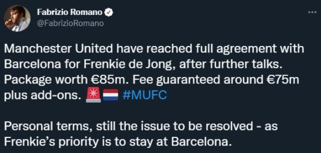 Manchester United'dan gövde gösterisi! Frenkie De Jong'u astronomik bedelle transfer ediyorlar