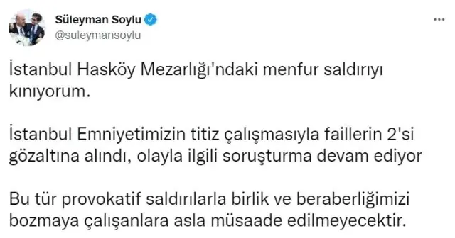 Beyoğlu'ndaki Yahudi mezarlığına çirkin saldırı, 2 kişi gözaltında