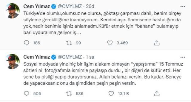 Cem Yılmaz hakkındaki asılsız 15 Temmuz paylaşımlarına isyan etti: Her sene aynı pisliği yapıyorsunuz