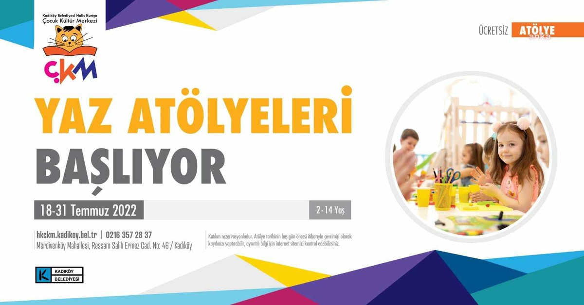 Kadıköy\'de Çocuklar İçin Yaz Atölyeleri Başlıyor