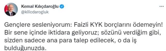 Son Dakika: Cumhurbaşkanı Erdoğan, KYK borçlarıyla ilgili ilk kabine toplantısını işaret etti: Gençlerimizi faize kurban etmeyeceğiz Son Dakika: Cumhurbaşkanı Erdoğan, KYK borçlarıyla ilgili ilk kabine toplantısını işaret etti: Gençlerimizi faize kurban etmeyeceğiz
