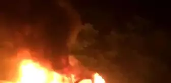 Susurluk'ta yanan araç kullanılamaz hale geldi