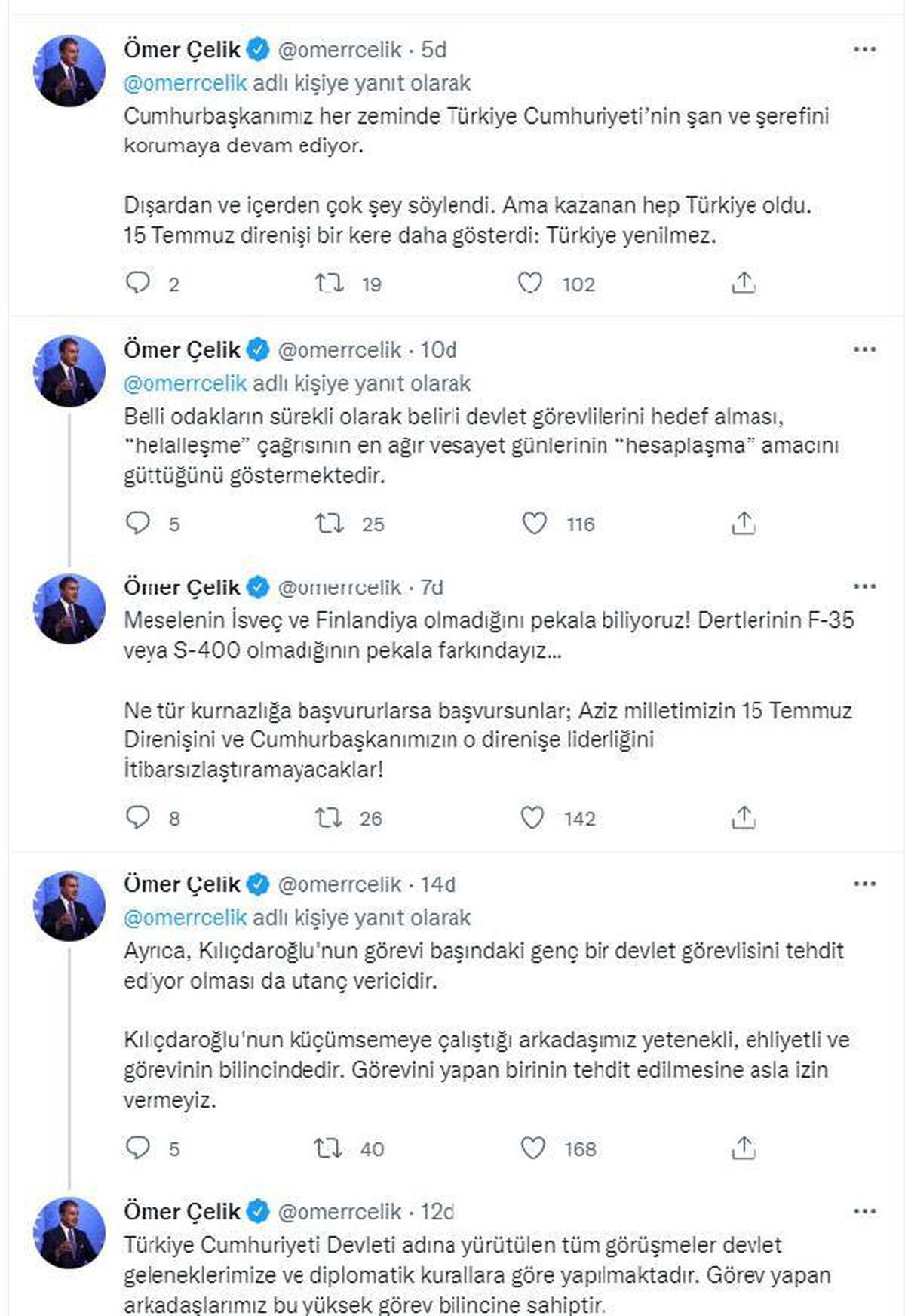 AK Parti Sözcüsü Çelik\'ten Kılıçdaroğlu\'nun paylaşımlarına ilişkin açıklama Açıklaması
