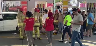 İstanbul'da akaryakıt istasyonunda dehşet anları kamerada