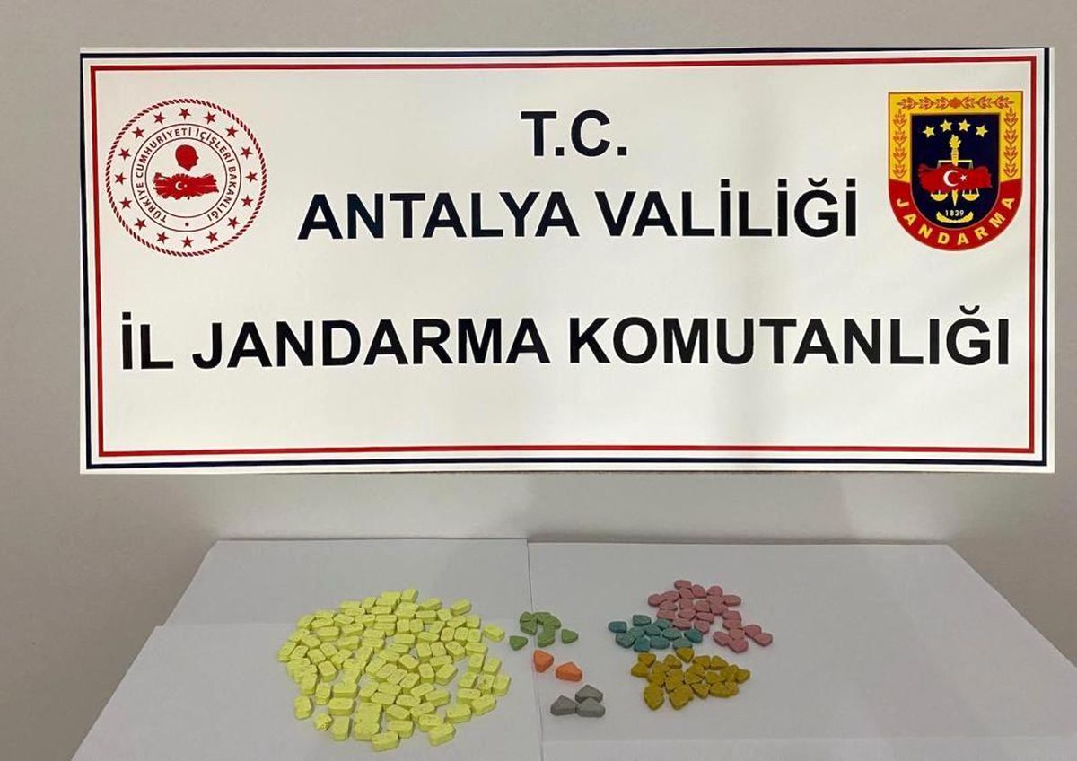 Alanya\'da 163 adet uyuşturucu hap ele geçirildi