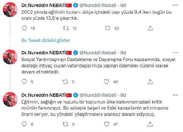 Bakan Nebati, sağlık ve eğitime yatırım yapılmadığı iddialarına rakamlarla yanıt verdi