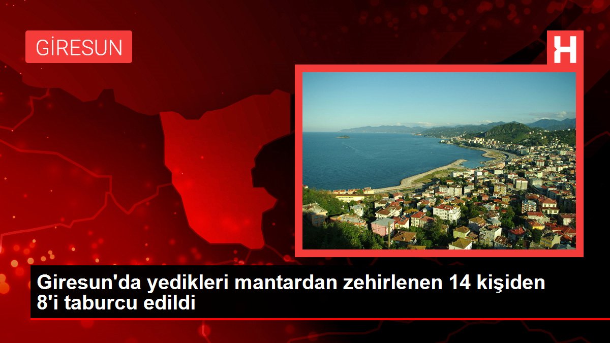 Giresun'da yedikleri mantardan zehirlenen 14 kişiden 8'i taburcu edildi