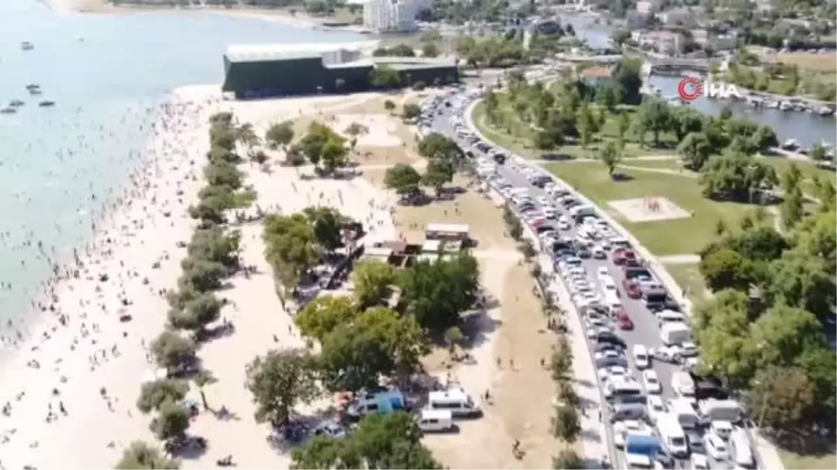 Menekşe Plajı, Kurban Bayramı tatilinin son gününde de dolup taştı
